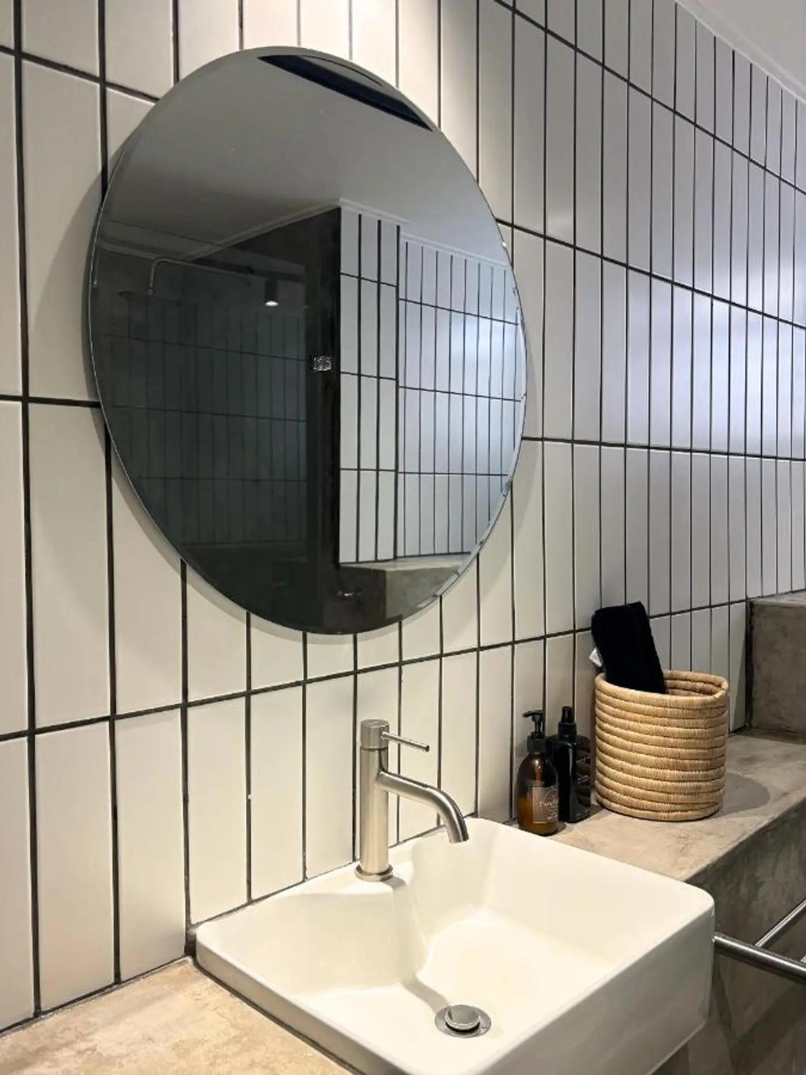 Vanity sink and mirror
